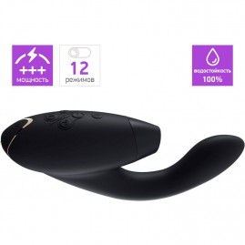 Бесконтактный клиторальный стимулятор WOMANIZER DUO черный